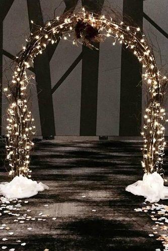 wedding arch fairy arch with willows light