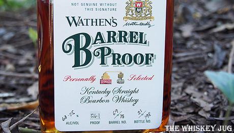 Label for the Wathen's Barrel Proof