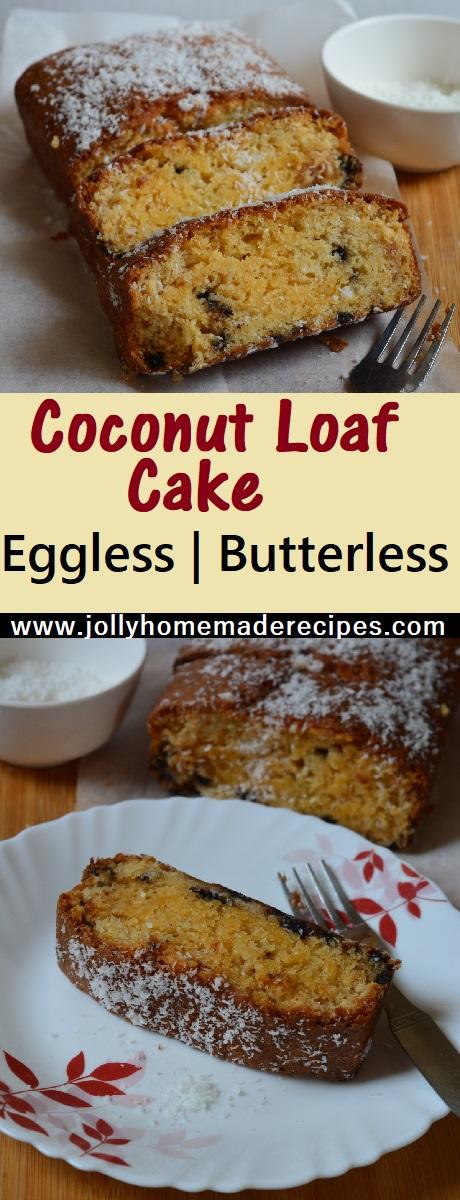 Coconut Loaf Cake, How to make Coconut Cake | Eggless Coconut Cake + Video