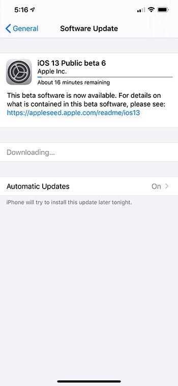 Apple’s iOS 13 public beta 6 is now available Apple’s iOS 13 public beta 6 is now available