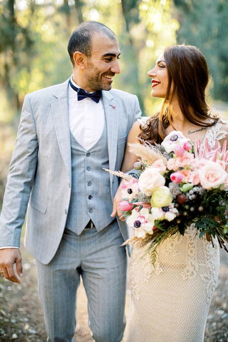 Gorgeous wedding in Cyprus with a bohemian chic theme