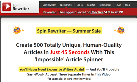 [Updated] Best Article Spinner Tools/Software 2019 (50% Discount )
