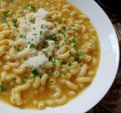 Pasta with Chicken Broth, Butter & Cheese