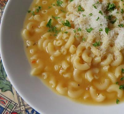 Pasta with Chicken Broth, Butter & Cheese