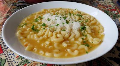 Pasta with Chicken Broth, Butter & Cheese