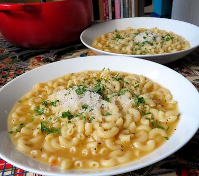 Pasta with Chicken Broth, Butter & Cheese