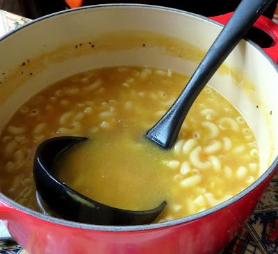 Pasta with Chicken Broth, Butter & Cheese