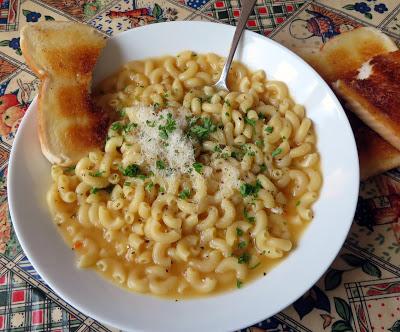 Pasta with Chicken Broth, Butter & Cheese