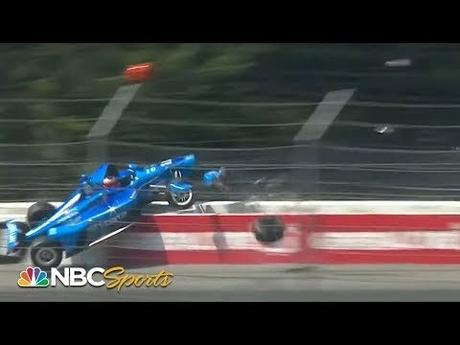 Massive wreck in first lap of IndyCar ABC Supply 500 | Motorsports on NBC