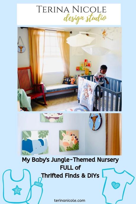 My Baby's Jungle-Themed Nursery FULL Of Thrifted Finds and DIYs
