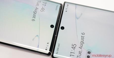 Samsung Galaxy Note 10 wallpapers perfectly hide the notch