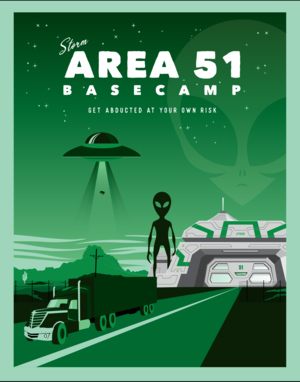'Storm' Area 51 Basecamp set for Sept. 20-21 at the Alien Research Center on the Extraterrestrial Highway 'Storm' Area 51 Basecamp