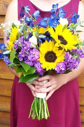 sunflower bridal bouquets flowers by kristine