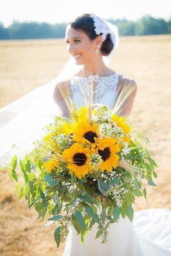 sunflower wedding bouquets rustic wedding bouquet