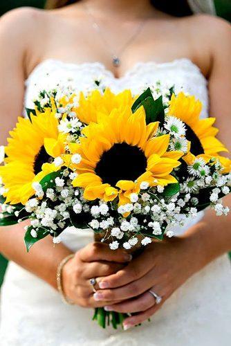 sunflower bridal bouquets luke and cat photography
