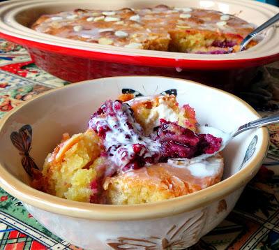 Blackberry Bakewell Pudding