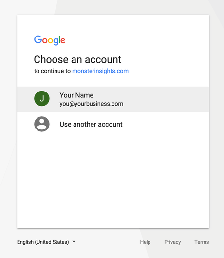 google analytics email account
