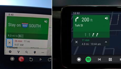 Google Maps on Android Auto updates with easier to hit buttons