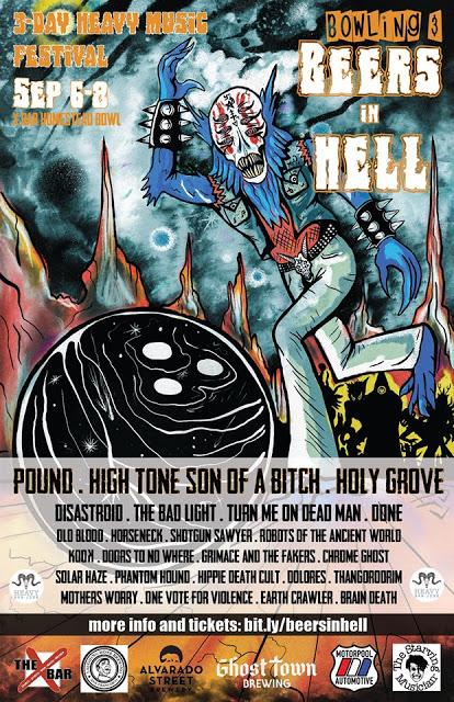 Festival to Blow Your Ears and Your Mind!  Bowling and Beers in Hell 9/6-9/8