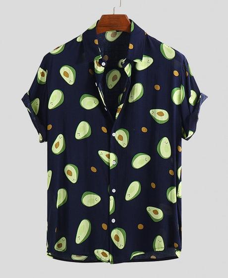 Funny Avocado Printed Hawaiian Shirts