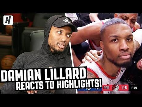 Damian Lillard Reacts To Damian Lillard Highlights!