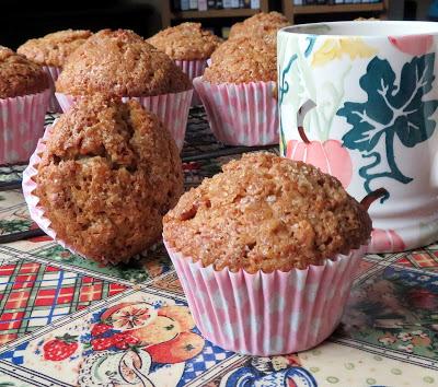 Crunchy Topped Maple Walnut Oatmeal Muffins