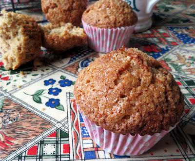 Crunchy Topped Maple Walnut Oatmeal Muffins