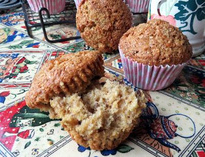 Crunchy Topped Maple Walnut Oatmeal Muffins