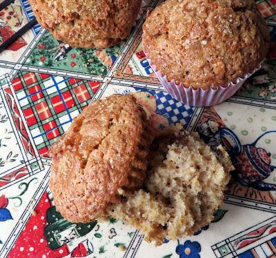 Crunchy Topped Maple Walnut Oatmeal Muffins