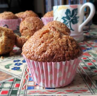 Crunchy Topped Maple Walnut Oatmeal Muffins