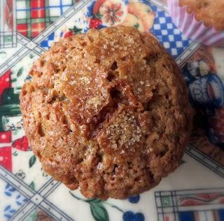 Crunchy Topped Maple Walnut Oatmeal Muffins