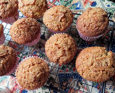 Crunchy Topped Maple Walnut Oatmeal Muffins