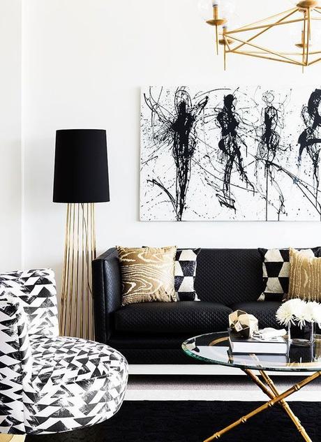 Creating luxury interior with Black and Gold