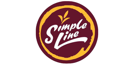 Simple line milk tea logo
