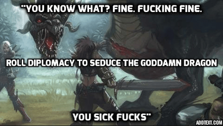 Dungeons And Dragons meme about using unconventional methods to bring down enemies