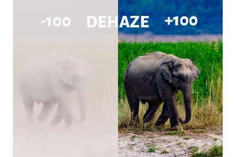 Dehaze Slider in Lightroom- -100 and +100