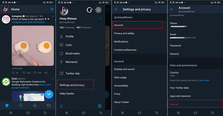 How to Logout from Twitter Account (2019 Redesign) how to logout from twitter app.