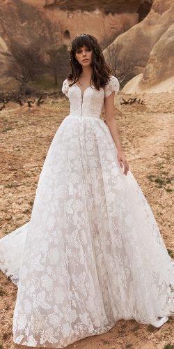 katherine joyce wedding dresses princess with cap sleeves lace 2020