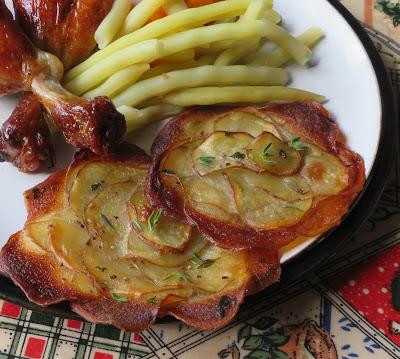 Crispy Herbed Potato Rosettes