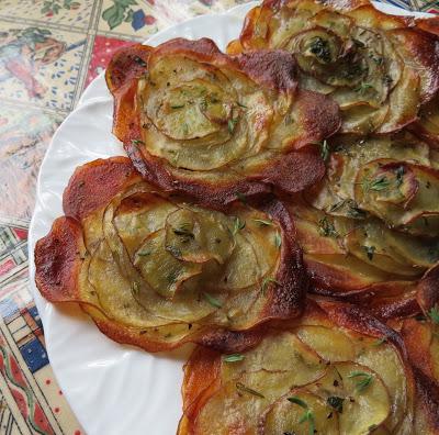 Crispy Herbed Potato Rosettes