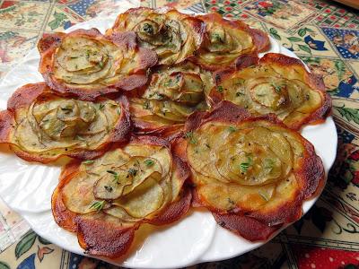 Crispy Herbed Potato Rosettes