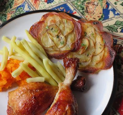 Crispy Herbed Potato Rosettes