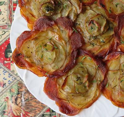 Crispy Herbed Potato Rosettes