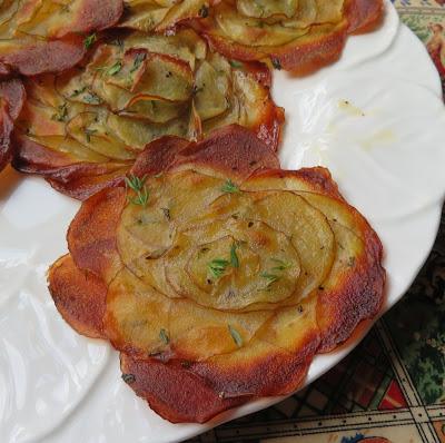 Crispy Herbed Potato Rosettes