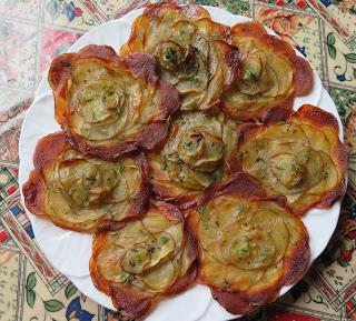 Crispy Herbed Potato Rosettes