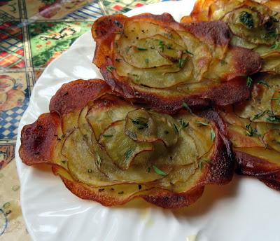 Crispy Herbed Potato Rosettes