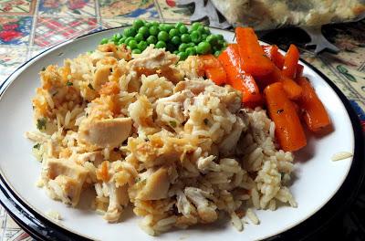 Garlic Cheddar Chicken & Rice Bake 