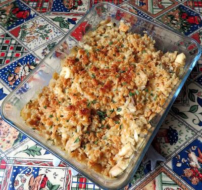 Garlic Cheddar Chicken & Rice Bake 