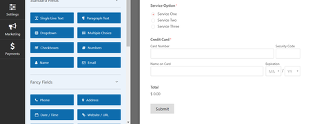 stripe payments configuration