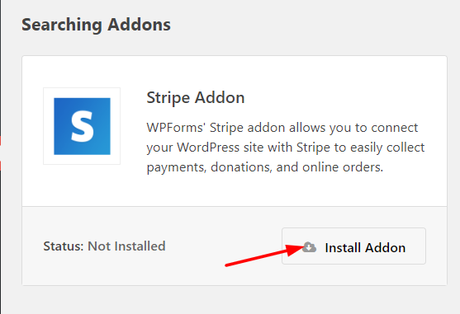 install stripe addon